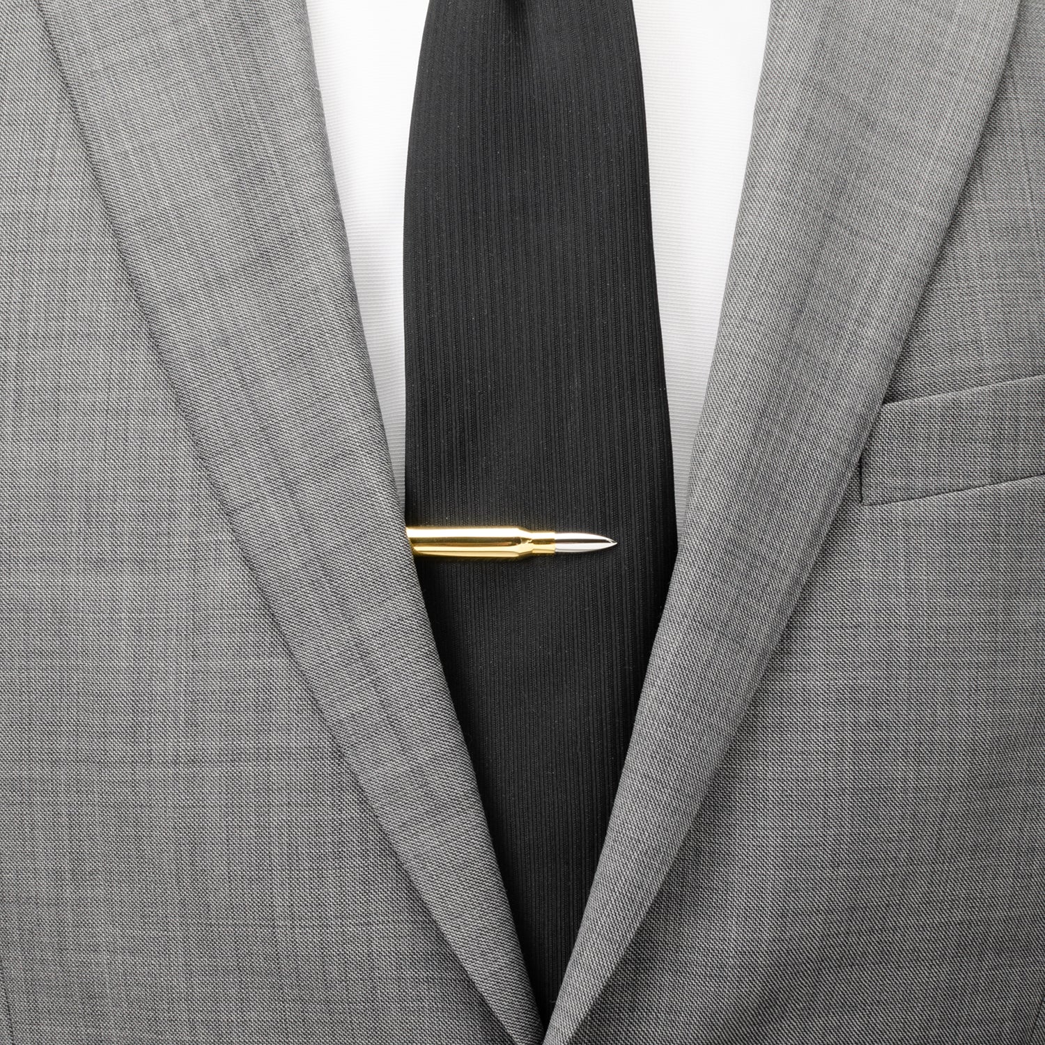 50 Cal Bullet Tie Clip by Cufflinks.com