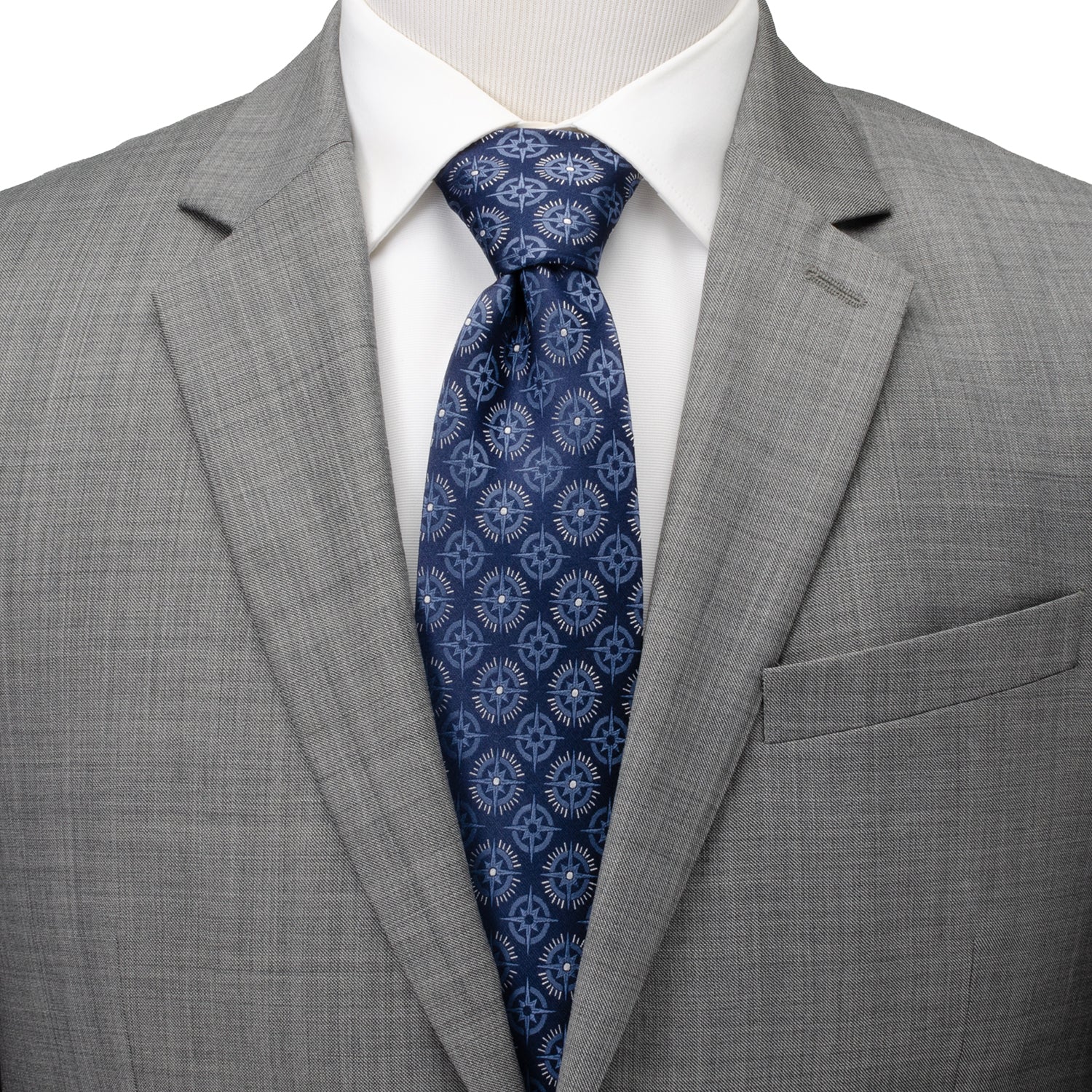 Compass Hidden Message Navy Blue Men&