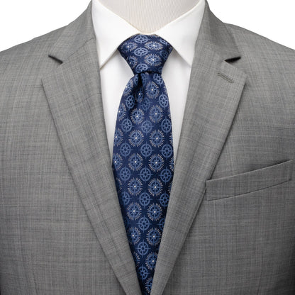 Compass Hidden Message Navy Blue Men&