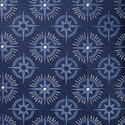 Compass Hidden Message Navy Blue Men&