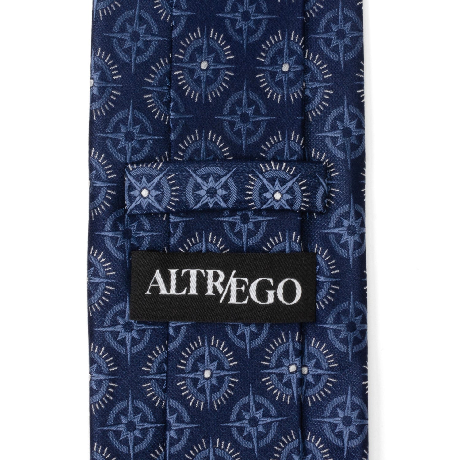 Compass Hidden Message Navy Blue Men&