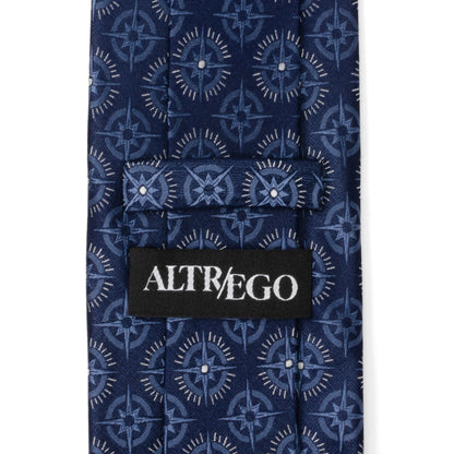 Compass Hidden Message Navy Blue Men&