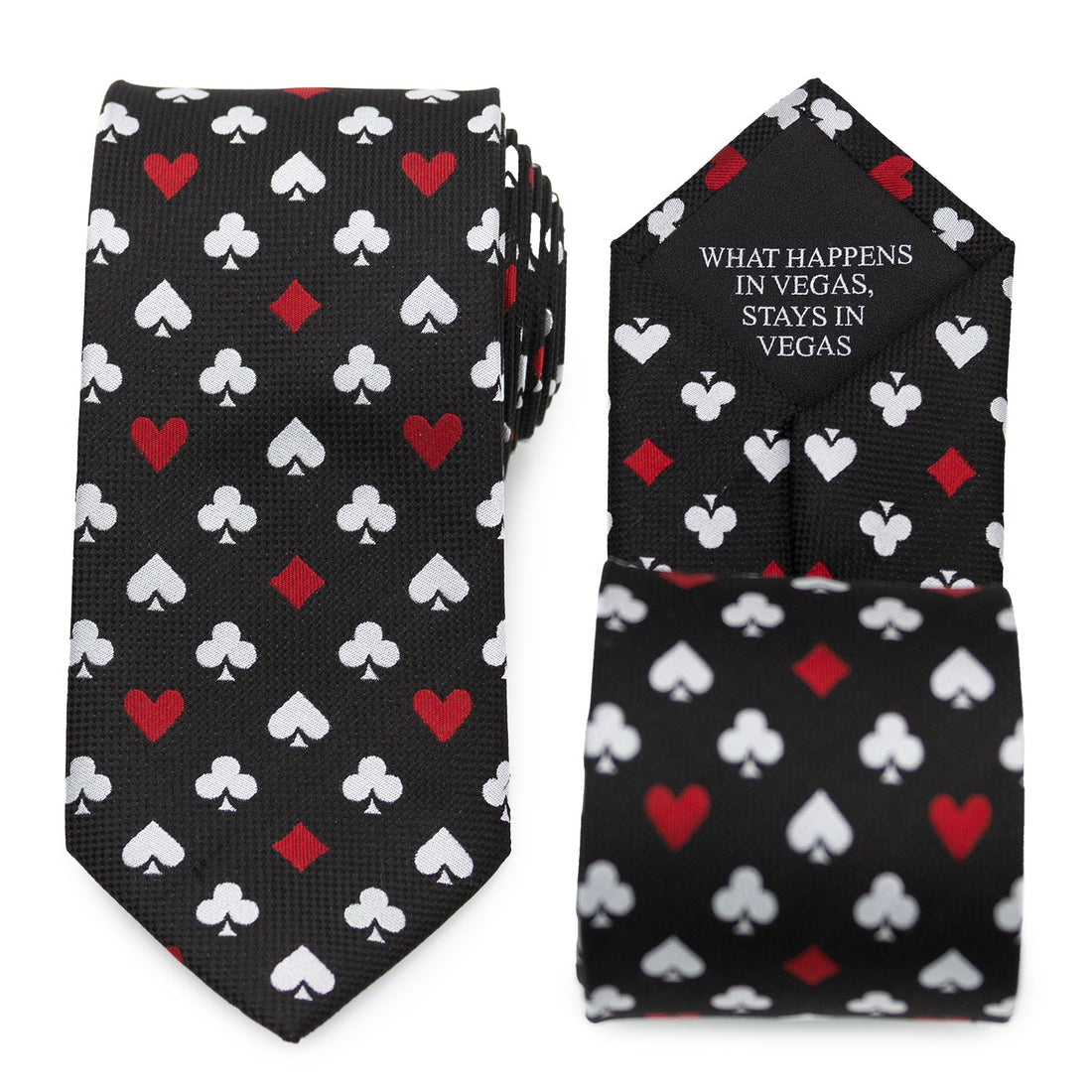 Card Suits Vegas Hidden Message Black Men&