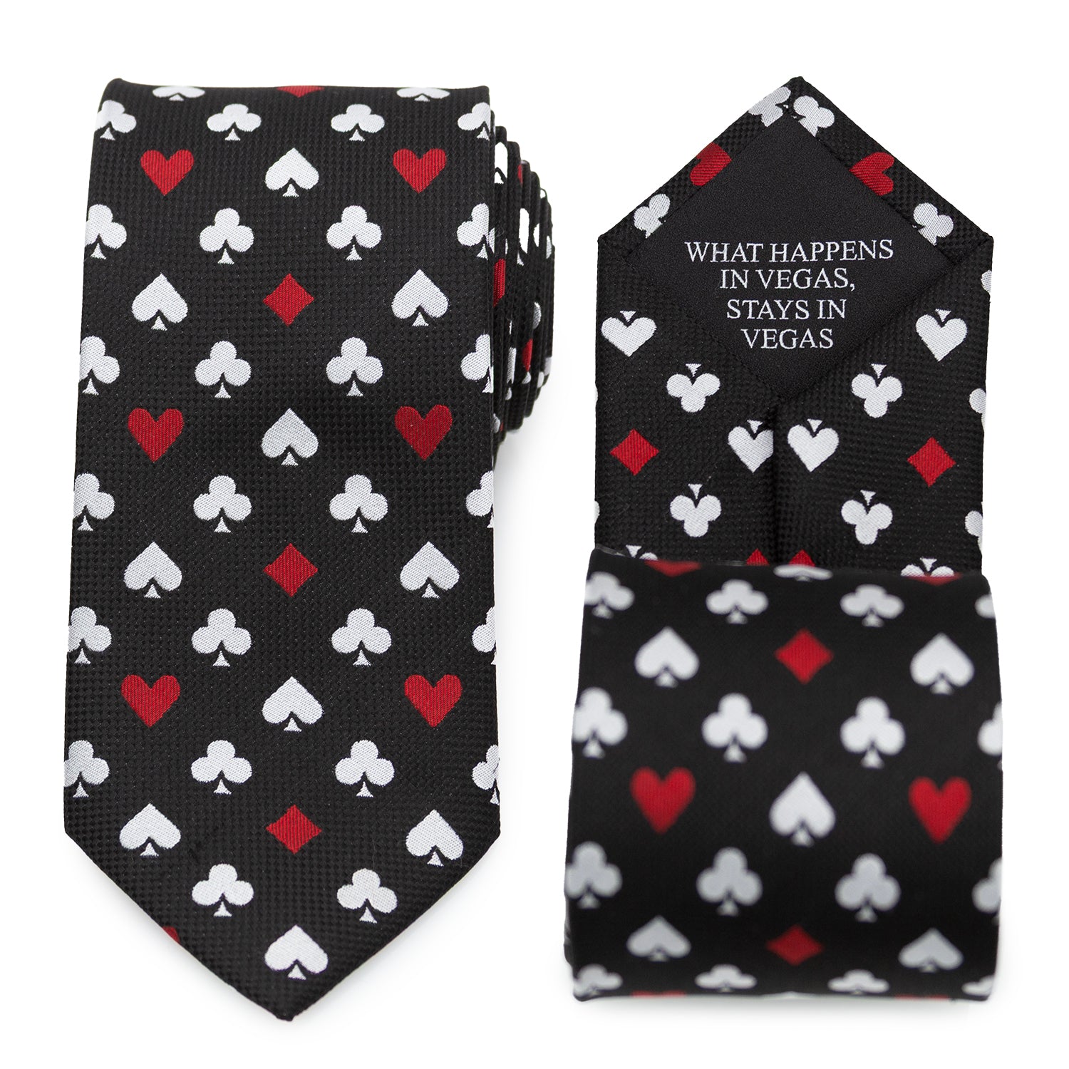 Card Suits Vegas Hidden Message Black Men&