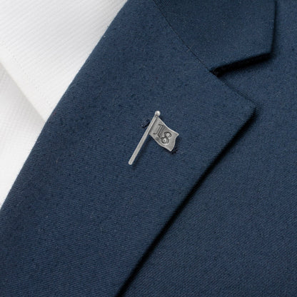 Golf 18th Hole Antique Silver Lapel Pin by Cufflinks.com