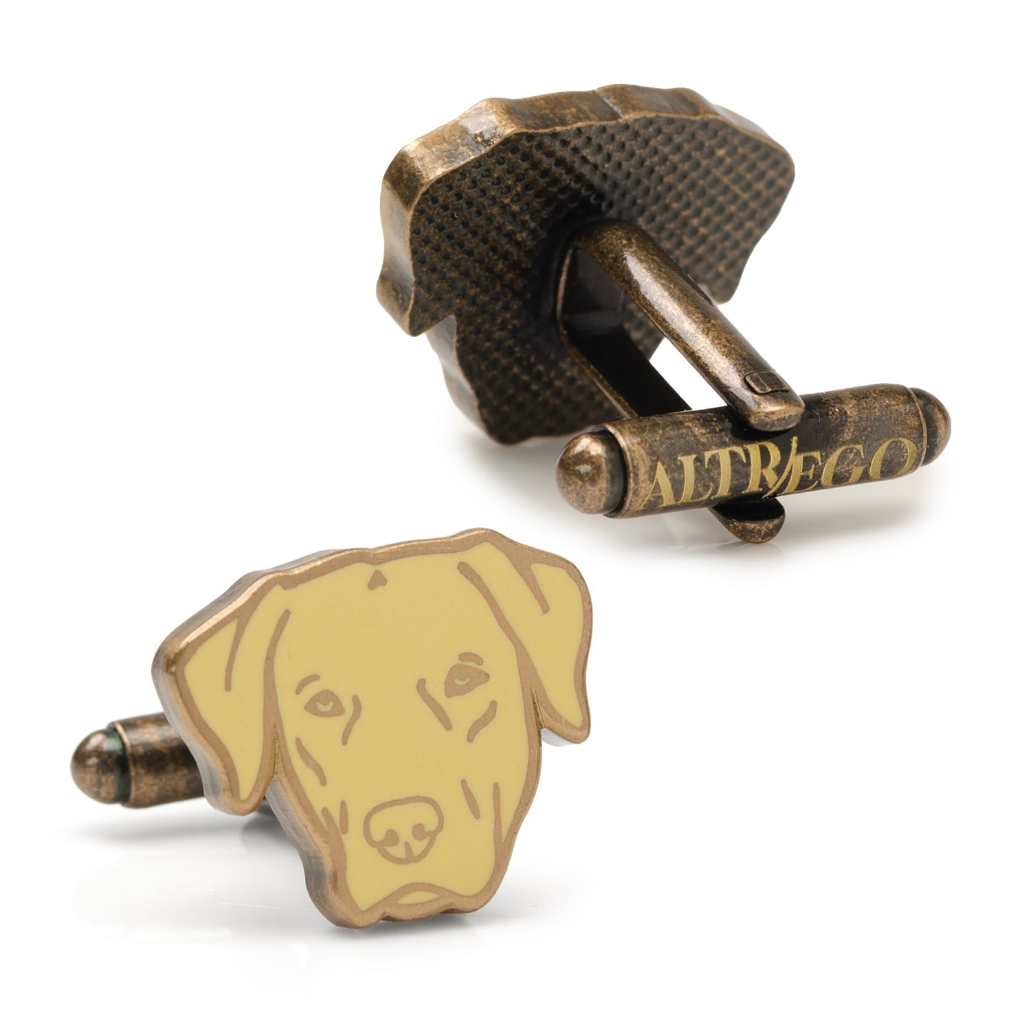 Yellow Labrador Cufflinks by Cufflinks.com