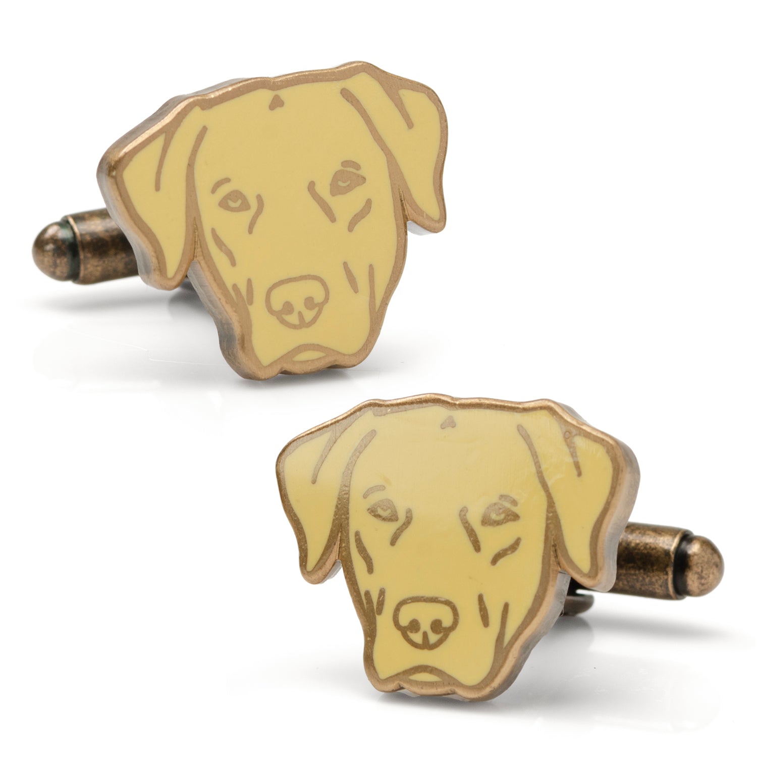 Yellow Labrador Cufflinks by Cufflinks.com