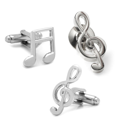 Music Notes Gift Set by Cufflinks.com
