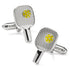 Pickleball Racket Silver Cufflinks by Cufflinks.com