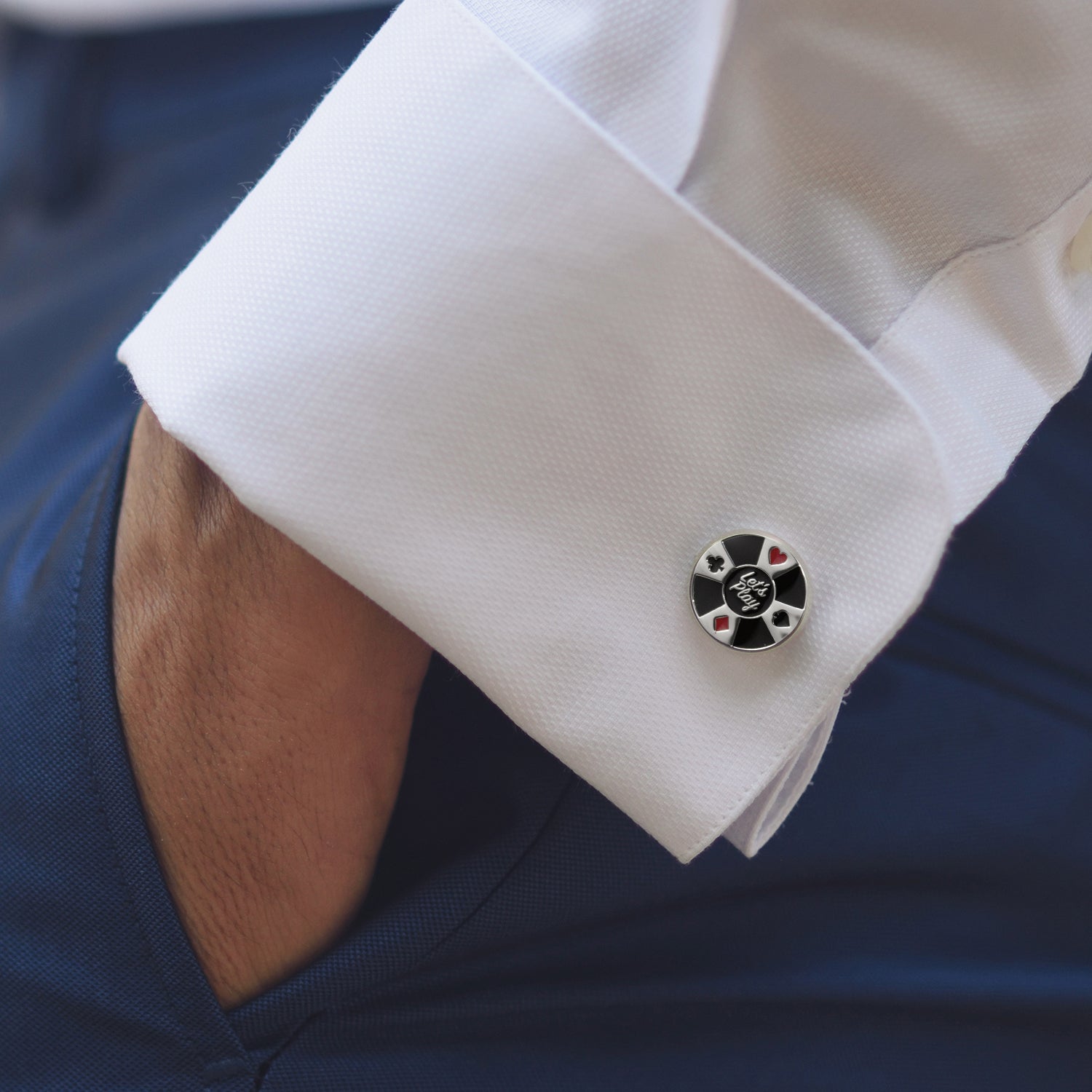 Poker Chip Cufflinks by Cufflinks.com