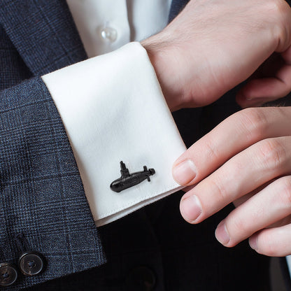 US Submarine Black 3D Cufflinks by Cufflinks.com