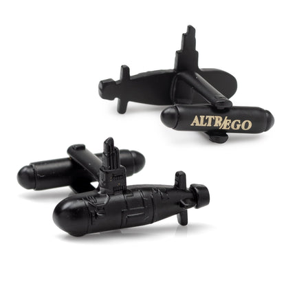 US Submarine Black 3D Cufflinks by Cufflinks.com