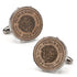 Wine Barrel Metal Cufflinks by Cufflinks.com