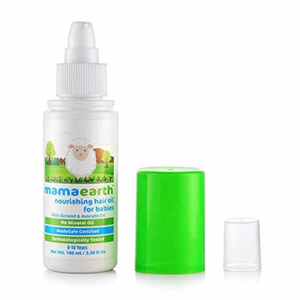Mamaearth Nourishing Hair Oil For Babies For Repairs Dry Scalp &amp; Stimulates New Hair Growth