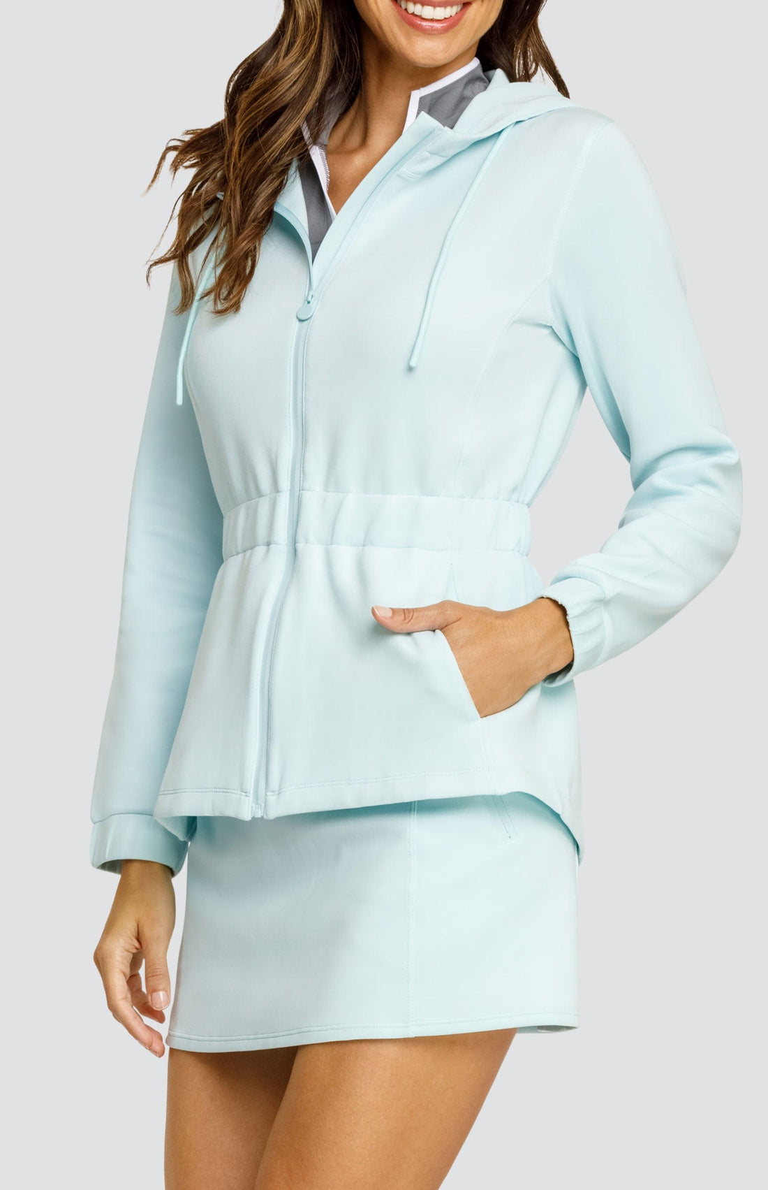 Robyn Hooded Jacket - Blue Glow  DestGlow