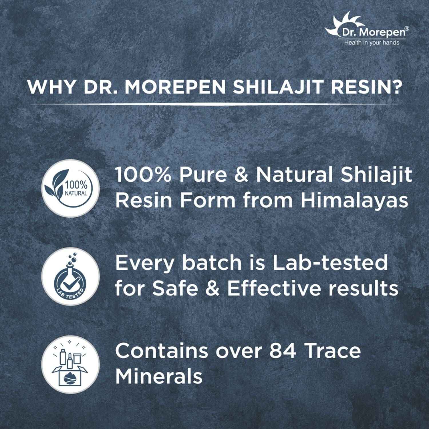 Dr. Morepen Natural &amp; Pure SJ Resin and SJ Capsules Combo