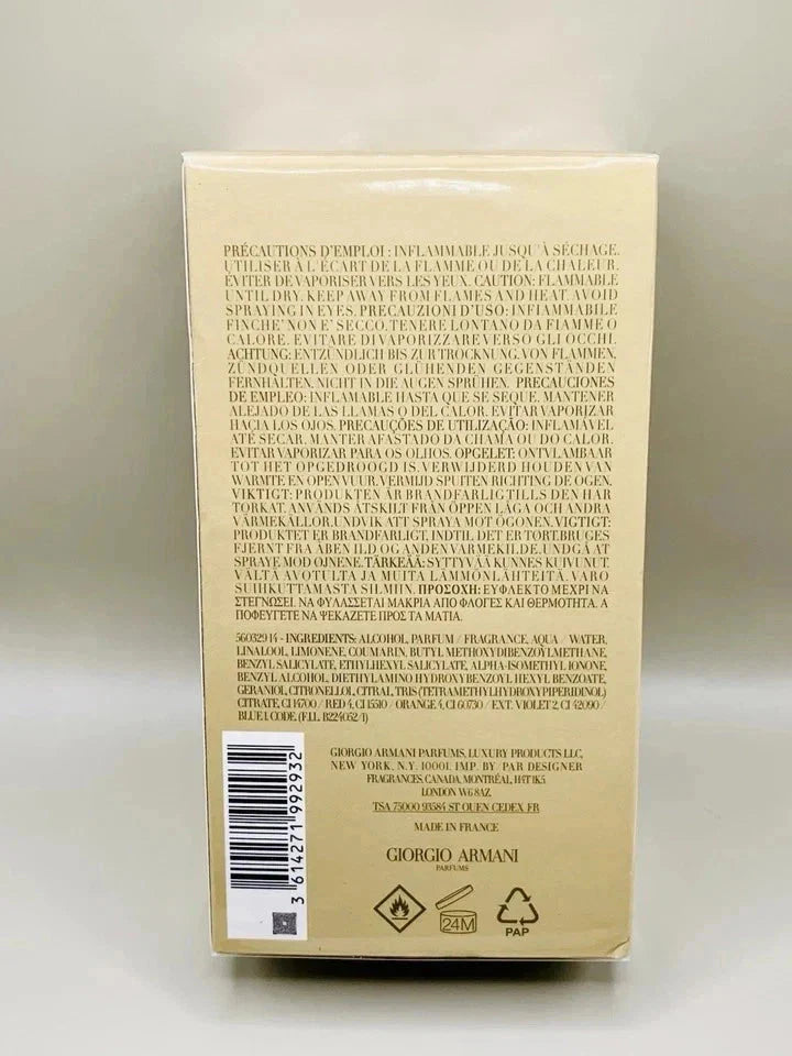 Giorgio Armani Acqua Di Giò Absolu Eau de Parfum for Men – 4.2 oz / 125ml 