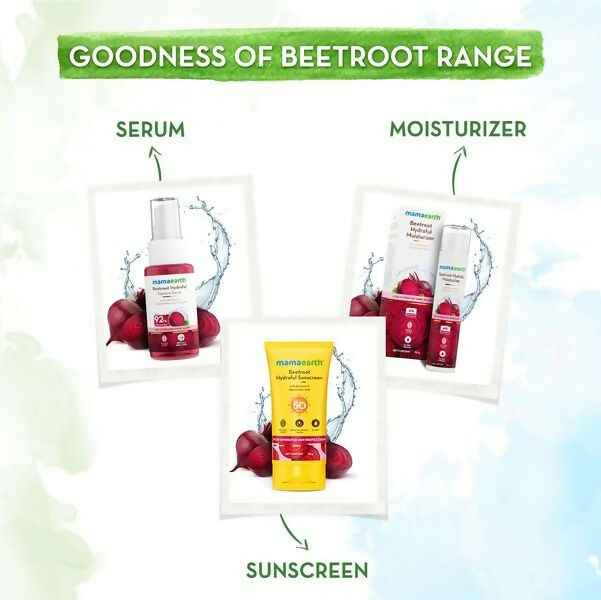 Mamaearth Beetroot Hydraful Sunscreen SPF 50 &amp; PA++++