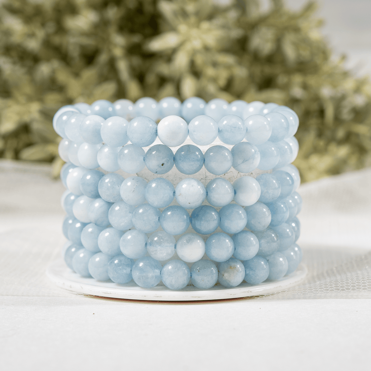 Aquamarine  Bracelet (Protection and Anxiety Relief)  DestGlow