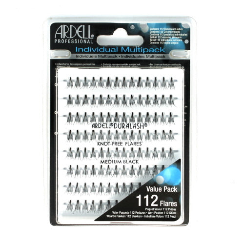 ARDELL Professional Individual Multipack Knot-Free Flares - Medium Black 