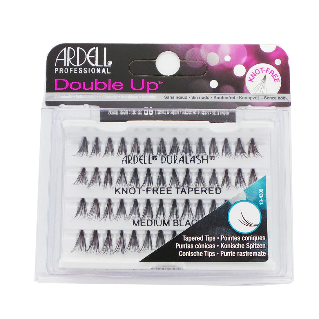 ARDELL Double Up Knot-Free Tapered - Medium Black 