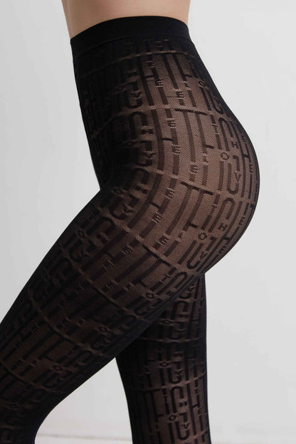 Fantasy Tights Conte Art - Letter Pattern