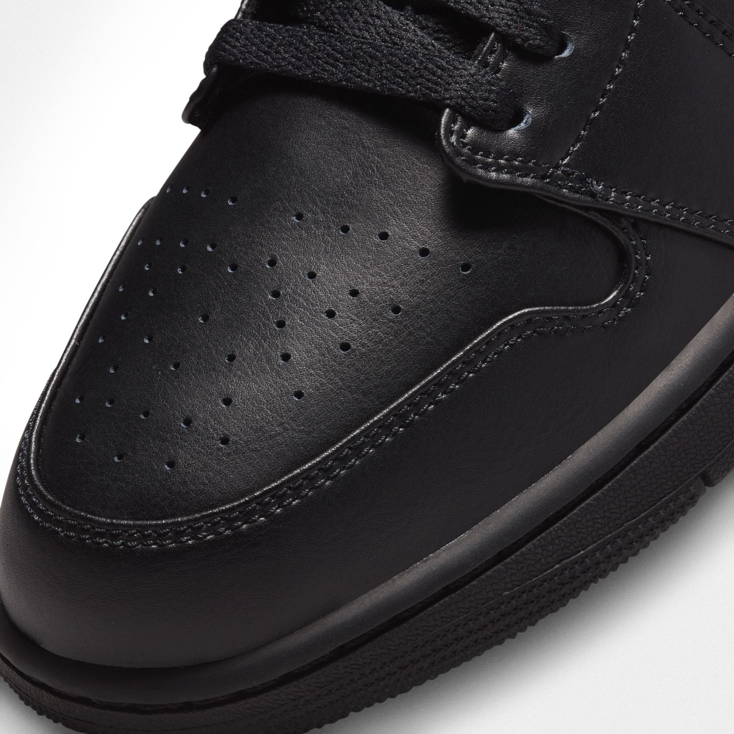 Air Jordan Mens 1 Low - Triple Black by Denim Exchange
