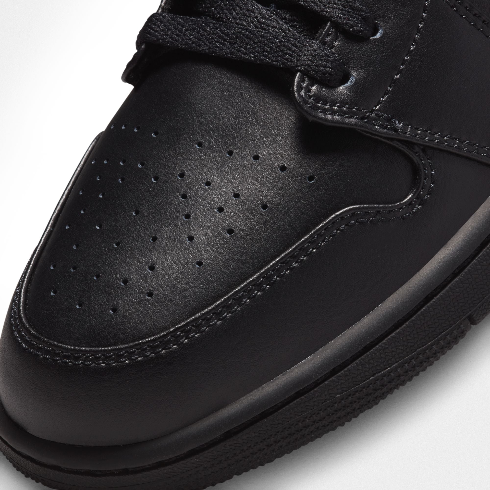 Air Jordan Mens 1 Low - Triple Black by Denim Exchange