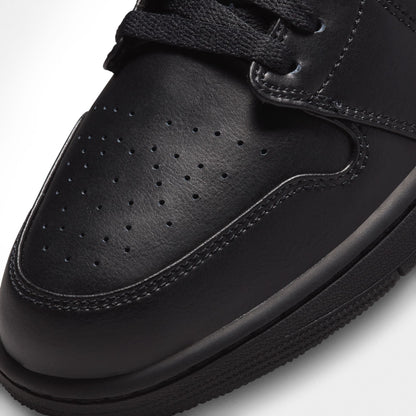 Air Jordan Mens 1 Low - Triple Black by Denim Exchange