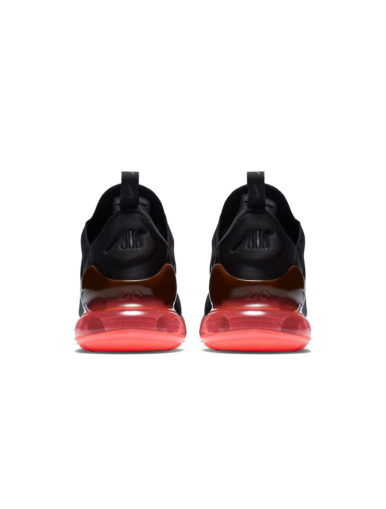 Nike Mens Air Max 270 Black/Black-Hot Punch by Denim Exchange