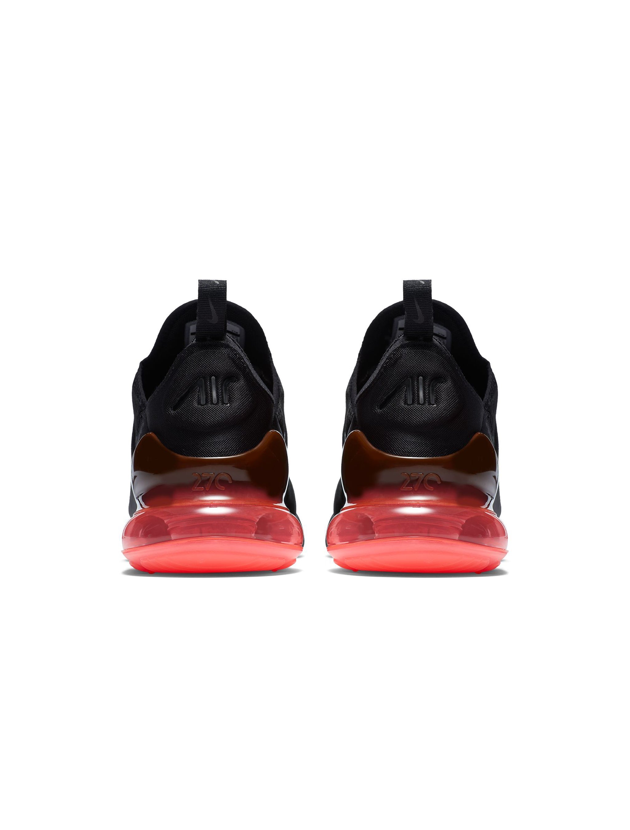 Nike Mens Air Max 270 Black/Black-Hot Punch by Denim Exchange