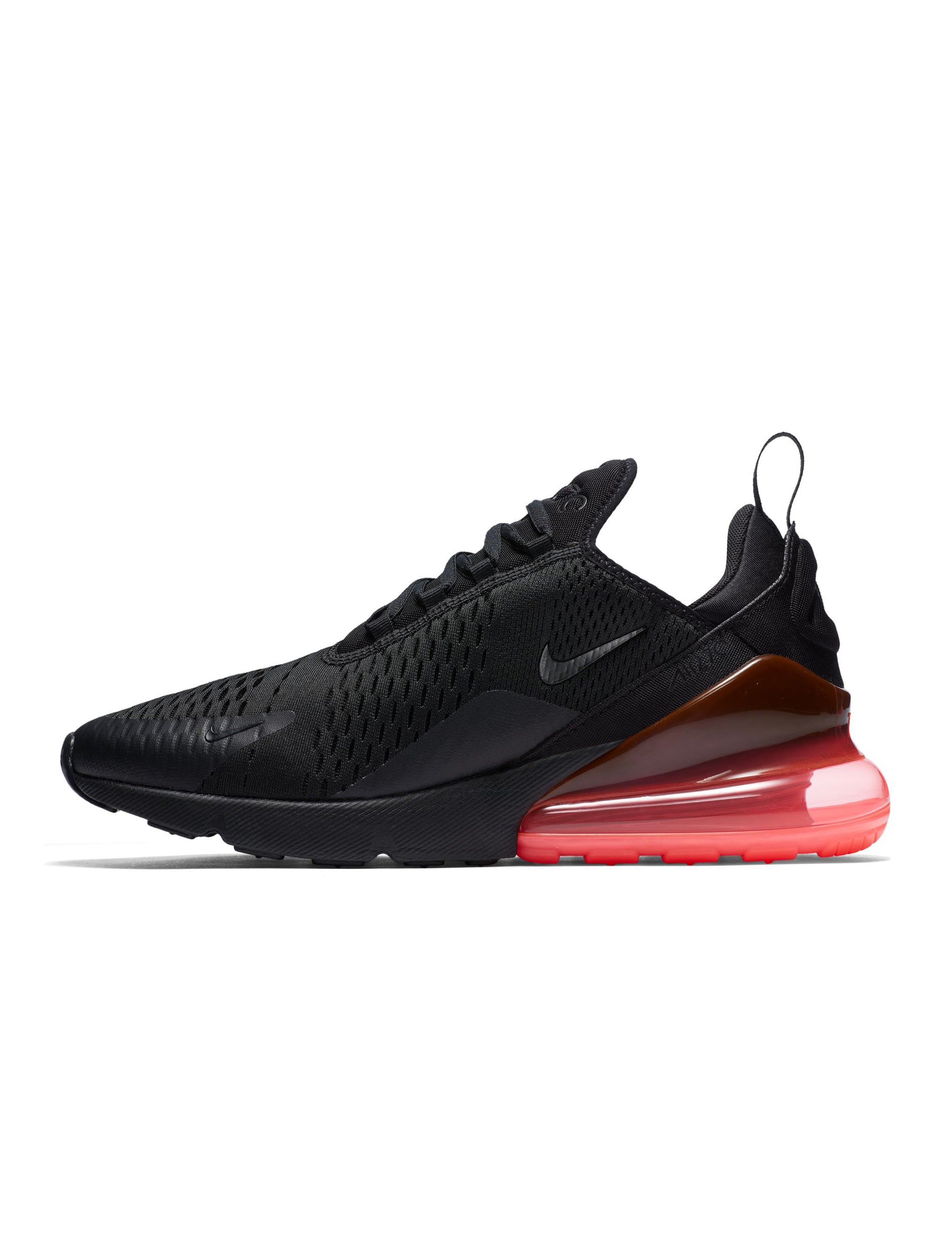 Nike Mens Air Max 270 Black/Black-Hot Punch by Denim Exchange