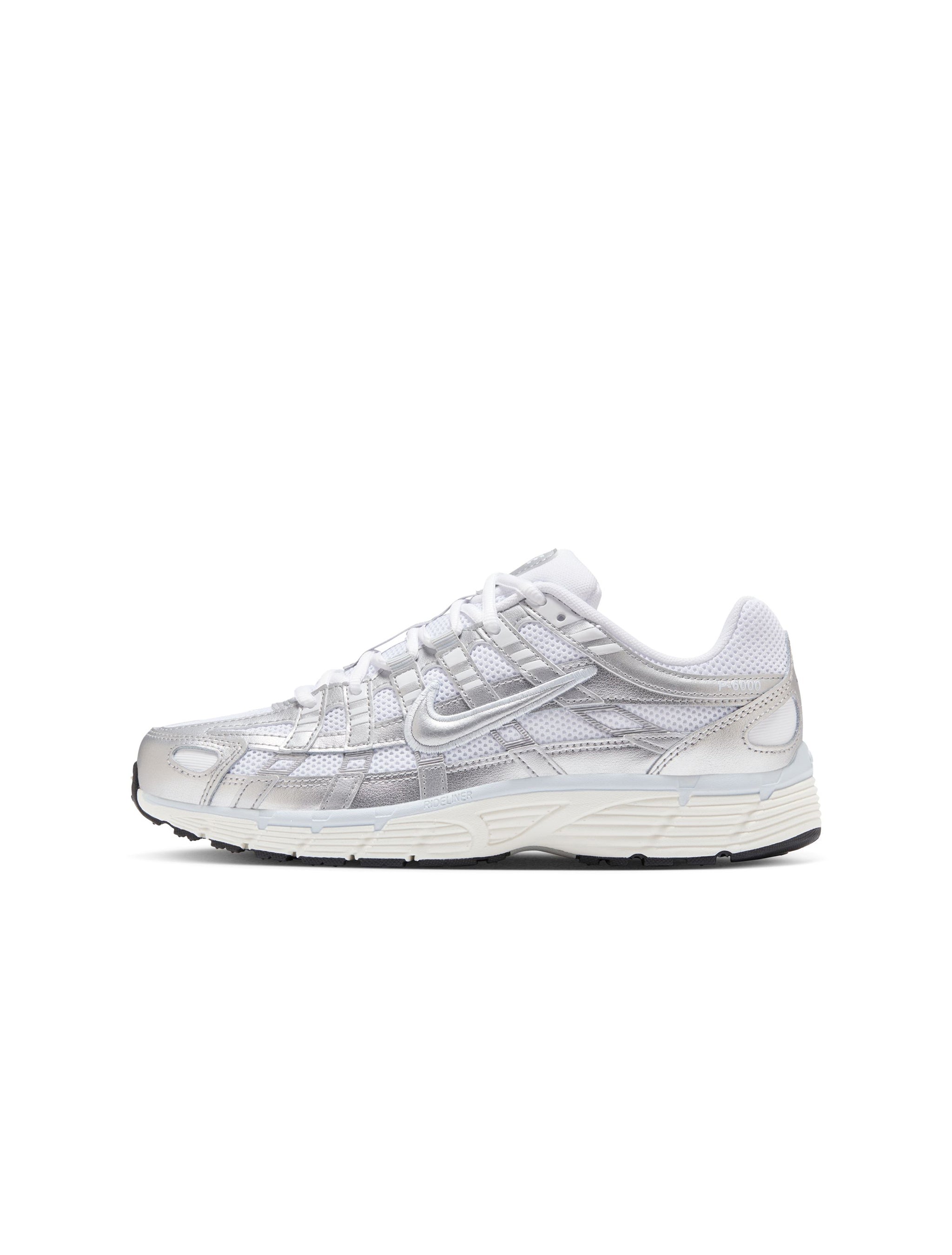 Nike Womens P-6000 - White/Metallic Silver by Denim Exchange