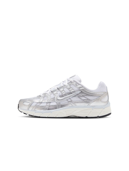 Nike Womens P-6000 - White/Metallic Silver by Denim Exchange