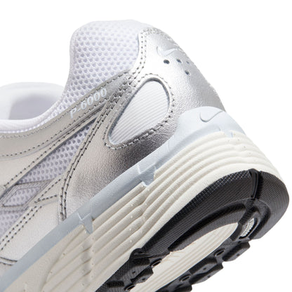 Nike Womens P-6000 - White/Metallic Silver by Denim Exchange