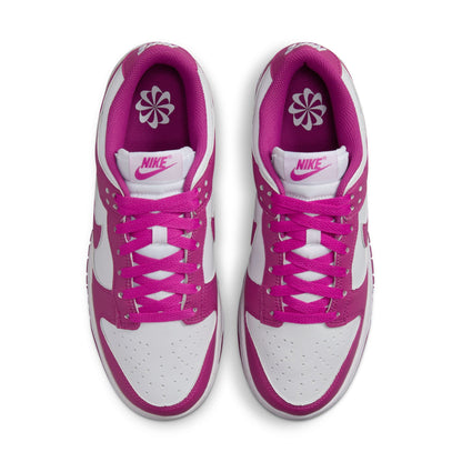 Nike Women’s Dunk Low - White/Hot Fuchsia by Denim Exchange