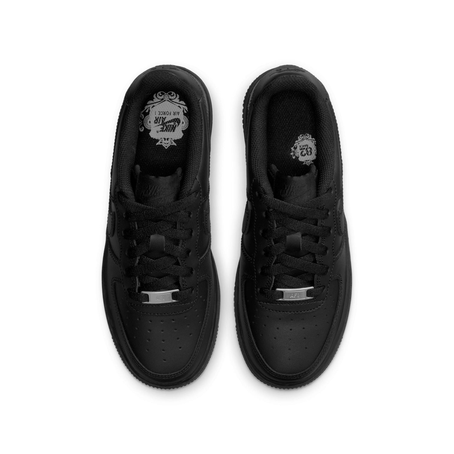 Nike Big Kids Air Force 1 Le - Black/Black by Denim Exchange