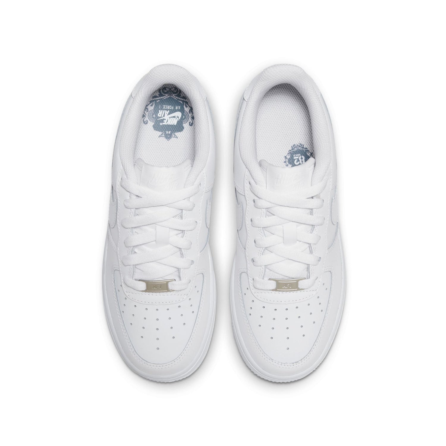 Nike Big Kids Air Force 1 LE – Triple White by Denim Exchange