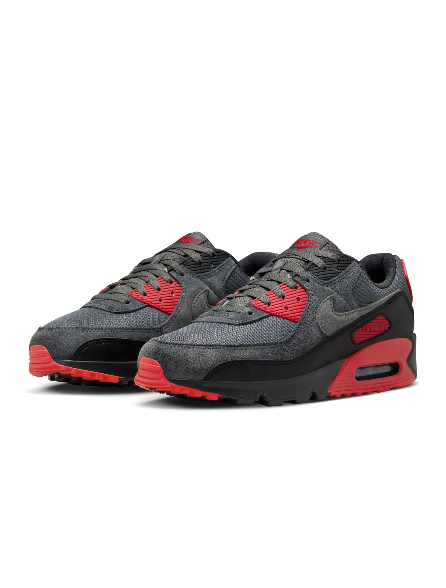 Nike Mens Air Max 90 - Grey/Red by Denim Exchange