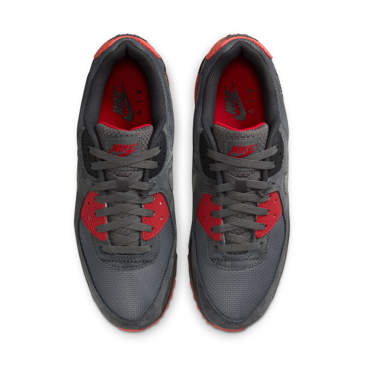 Nike Mens Air Max 90 - Grey/Red by Denim Exchange