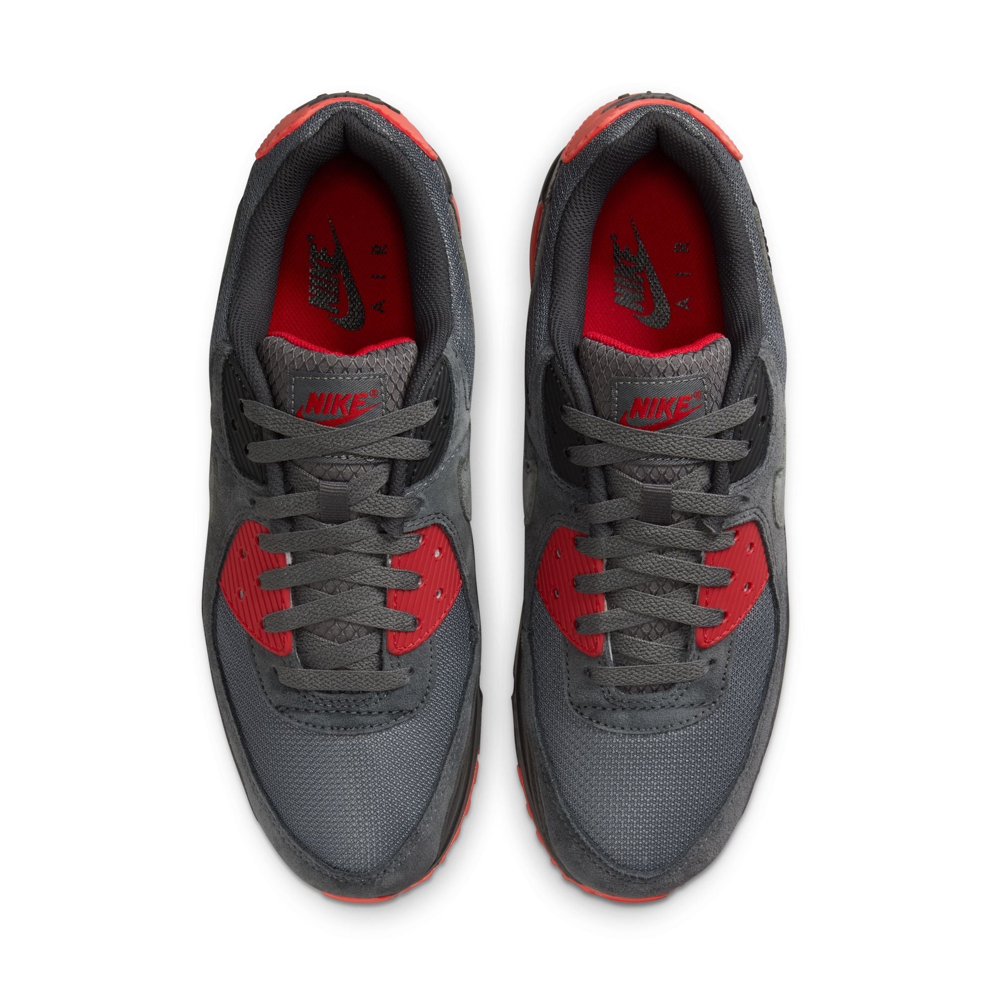 Nike Mens Air Max 90 - Grey/Red by Denim Exchange