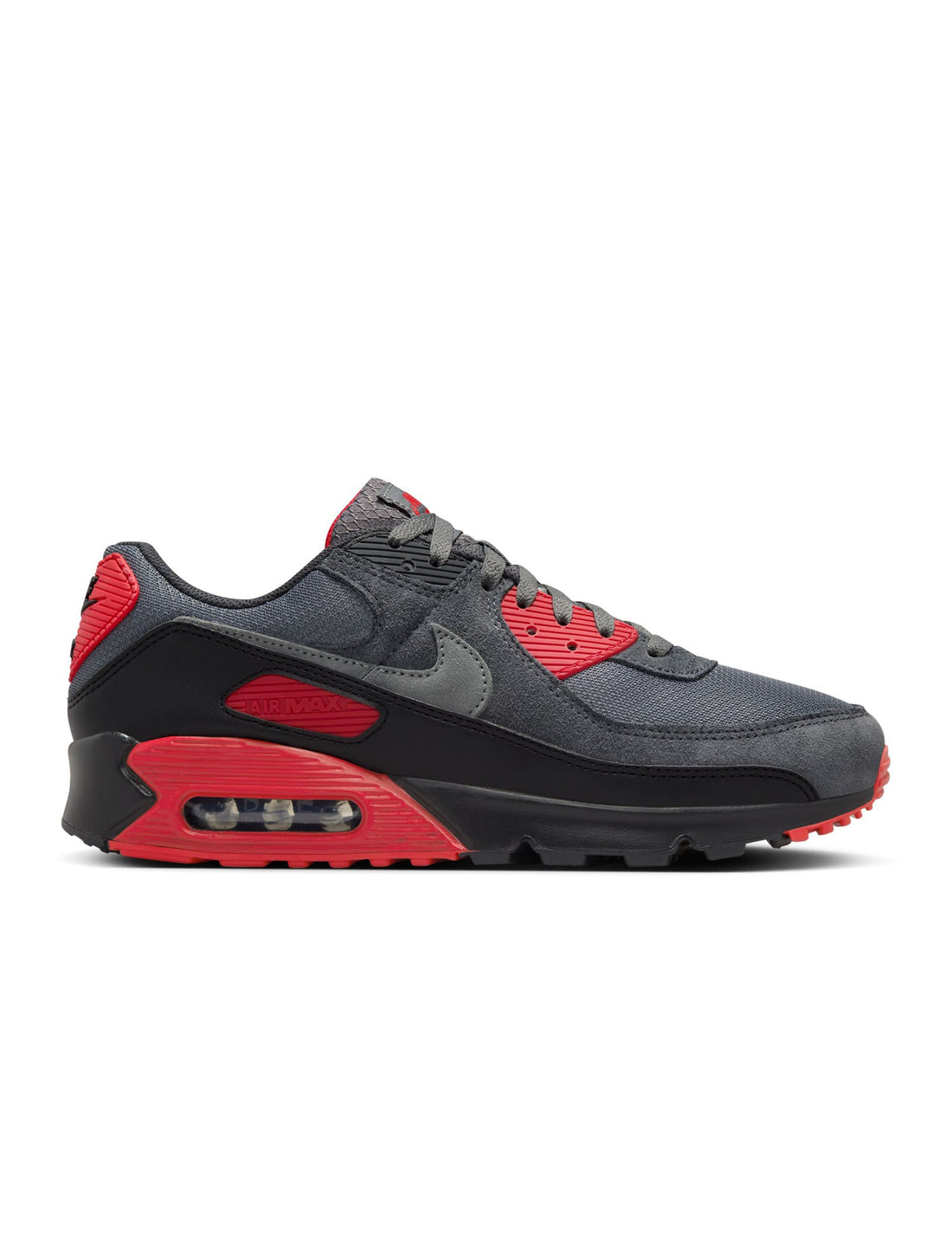 Nike Mens Air Max 90 - Grey/Red by Denim Exchange