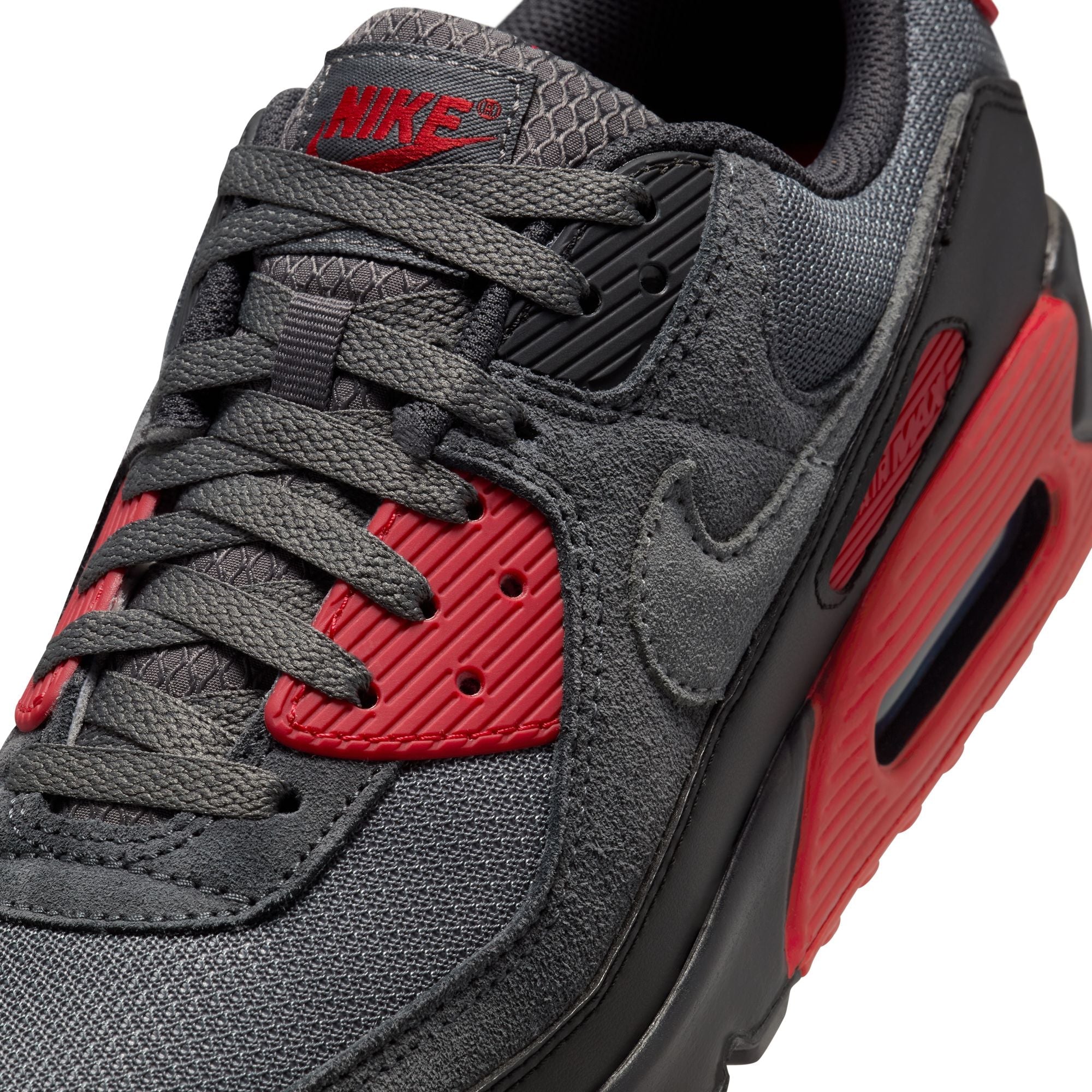 Nike Mens Air Max 90 - Grey/Red by Denim Exchange