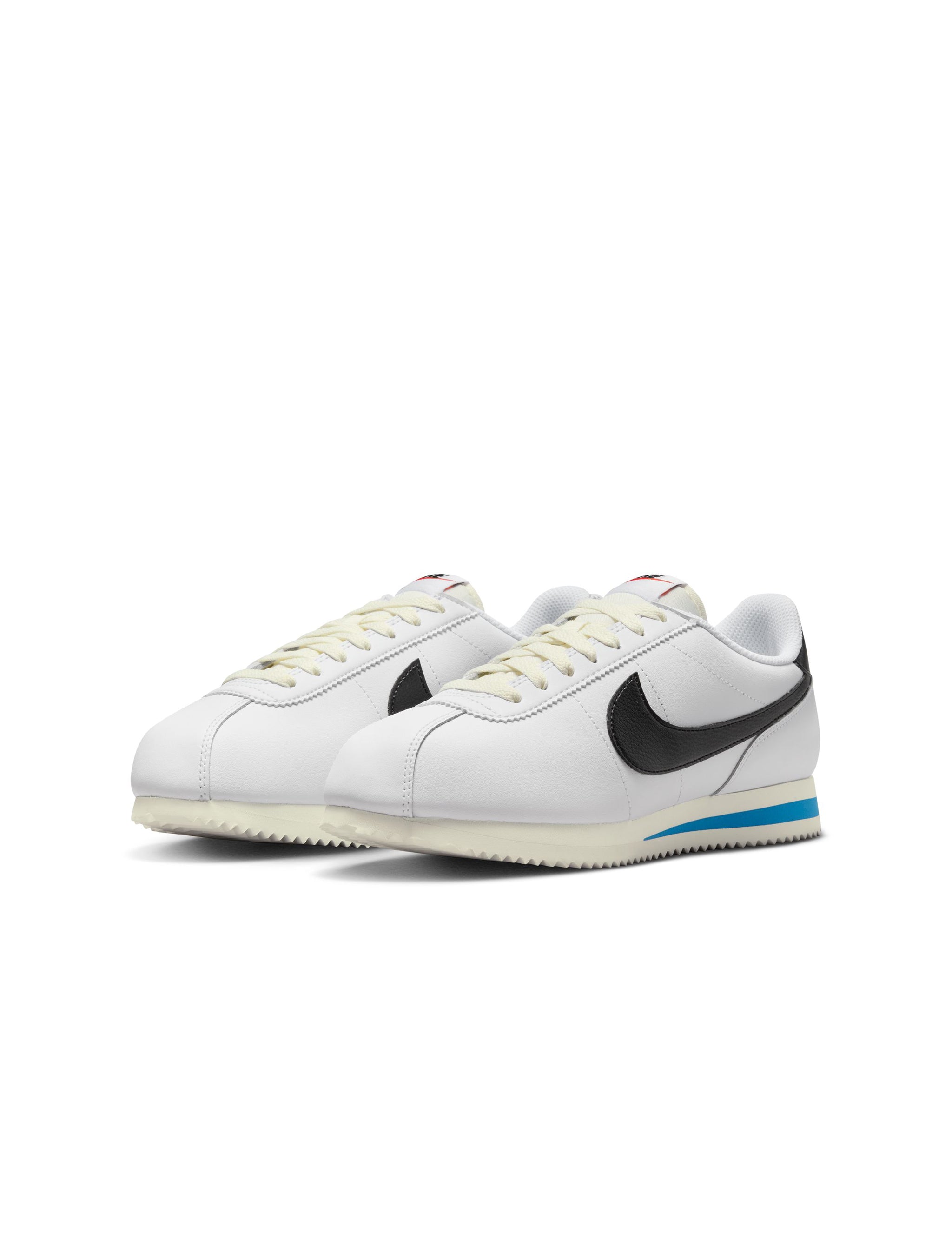 Nike Womens Cortez Leather - White/Black by Denim Exchange