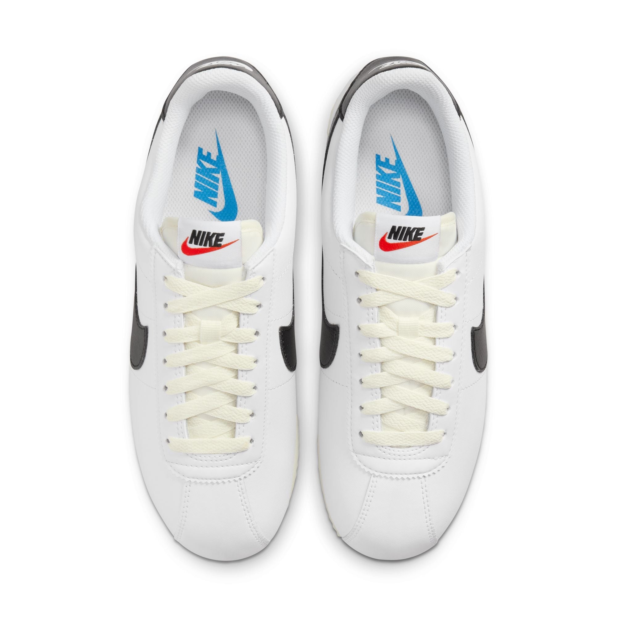 Nike Womens Cortez Leather - White/Black by Denim Exchange