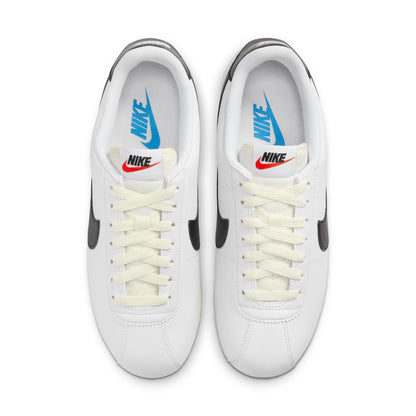 Nike Womens Cortez Leather - White/Black by Denim Exchange