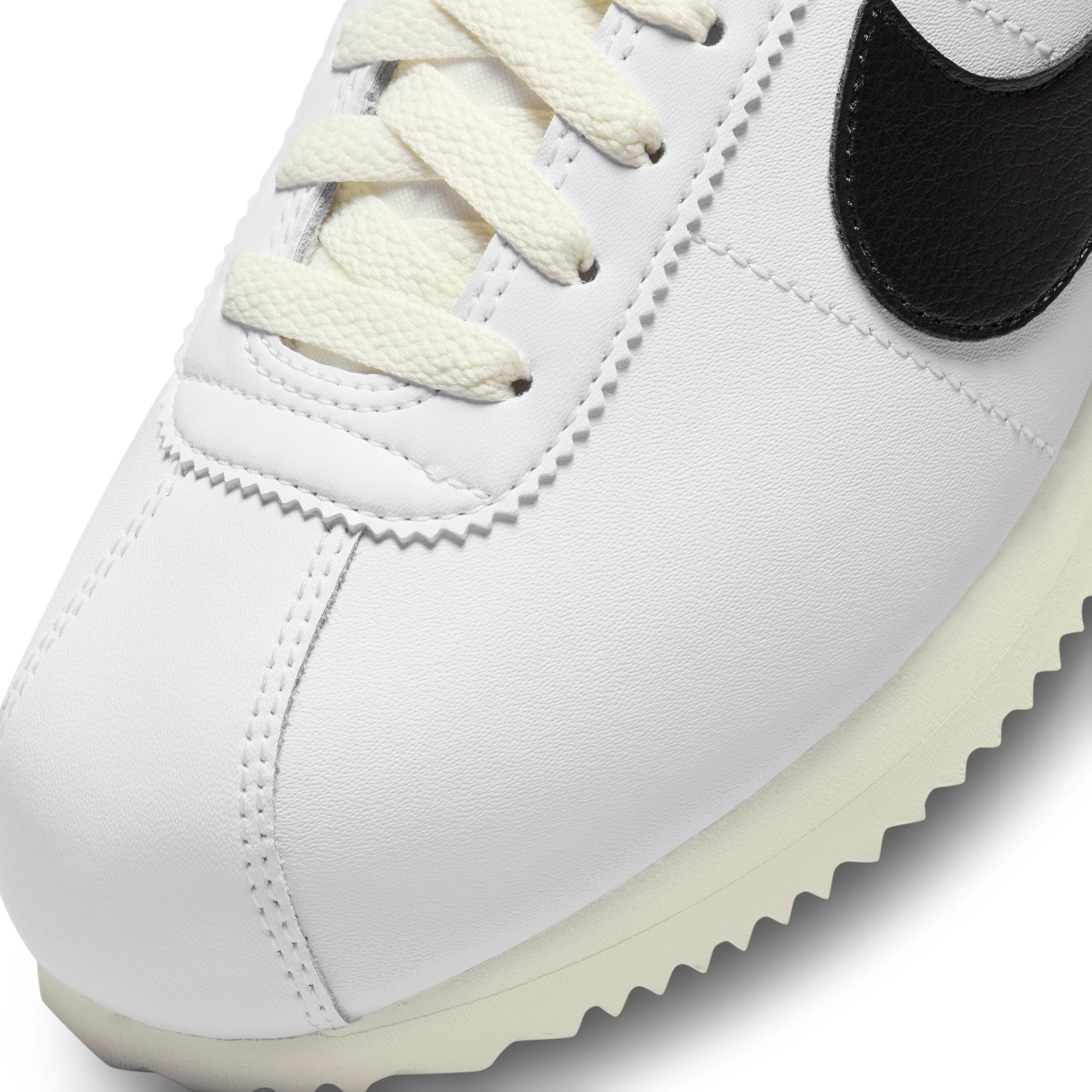 Nike Womens Cortez Leather - White/Black by Denim Exchange