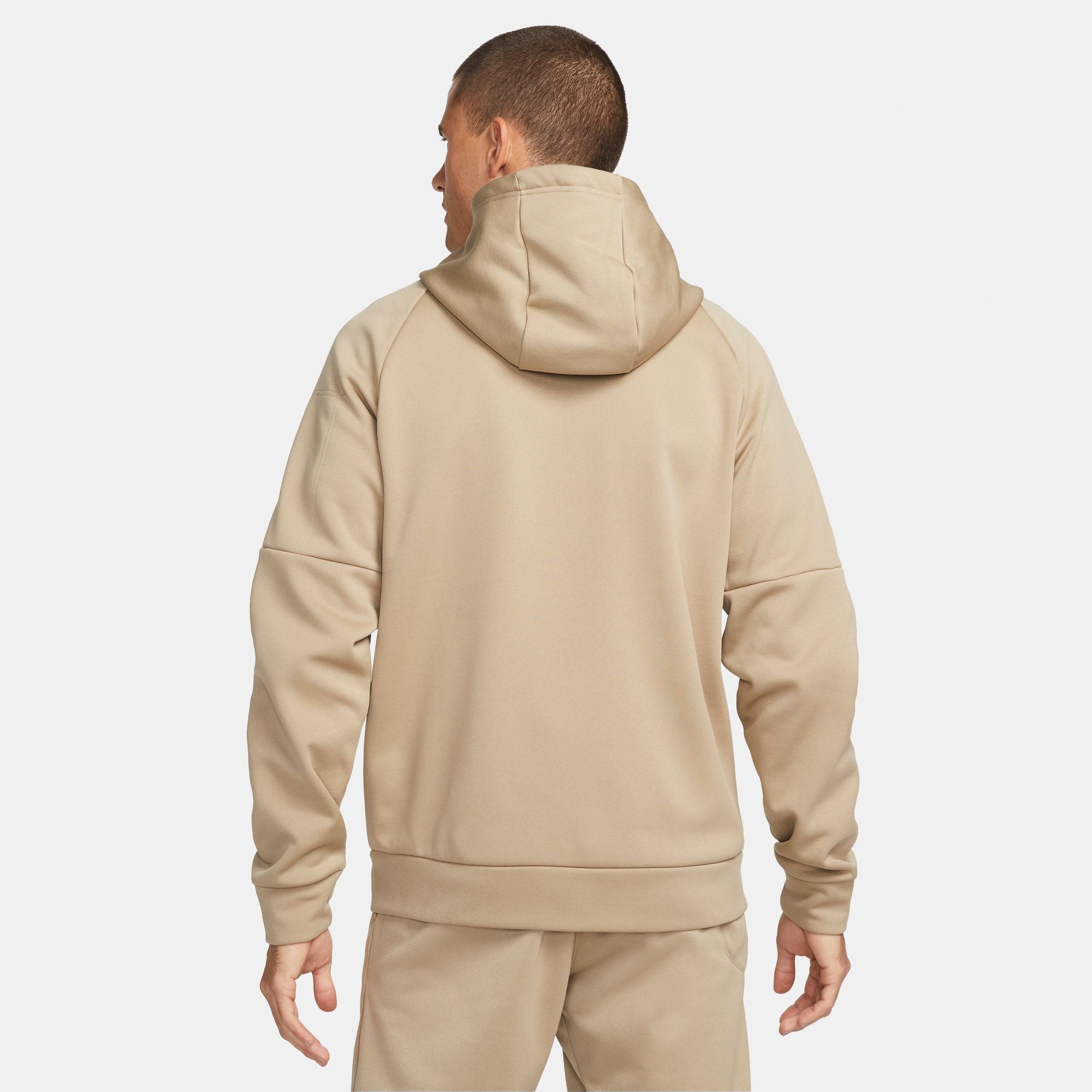 Nike Mens Therma Full Zip Fitness Top - Khaki by Denim Exchange