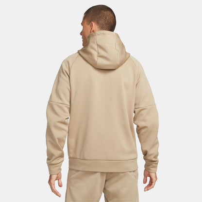 Nike Mens Therma Full Zip Fitness Top - Khaki by Denim Exchange