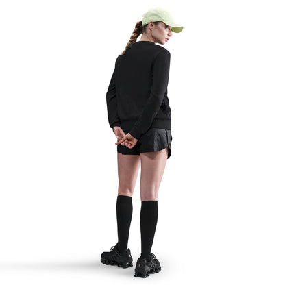 Nike Womens Club Fleece Crewneck - Black/White by Denim Exchange